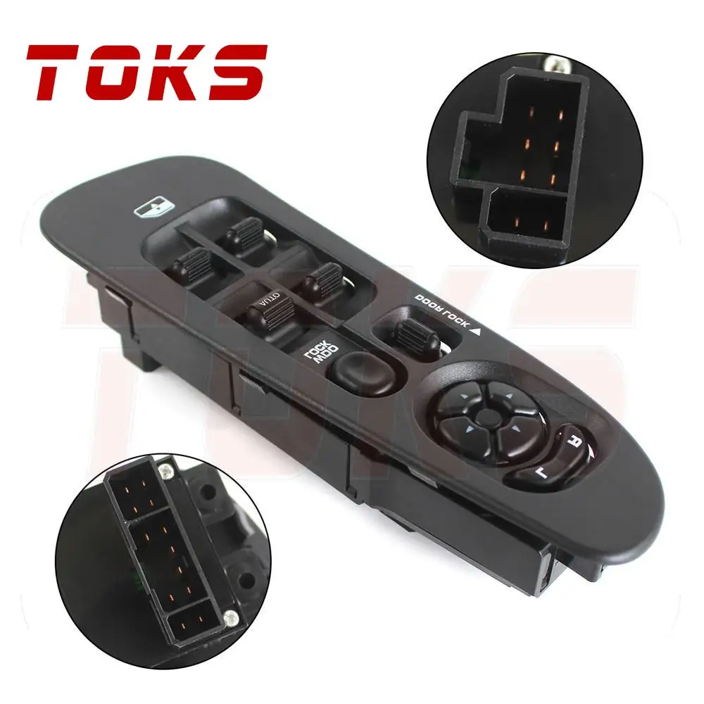 56049805AB Window Switch Panel Control w/ Bezel Black For Dodge Durango Dakota Ram 1500 2500 3500 Sprinter 05-2009 5HZ72XDVAC