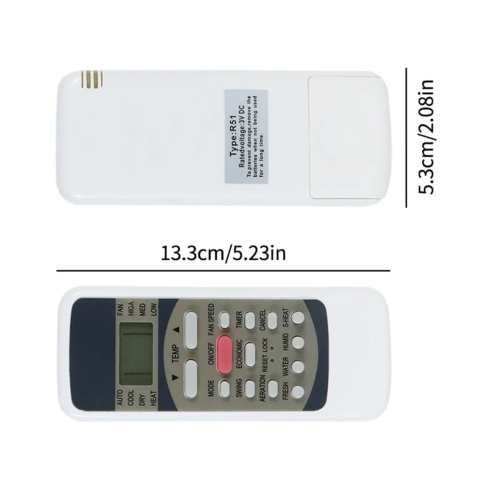 2026 NEWEST Universal Air Conditioning Remote Enjoy Effortless Temperature Control R51M/E Remote Control for Air Conditioners