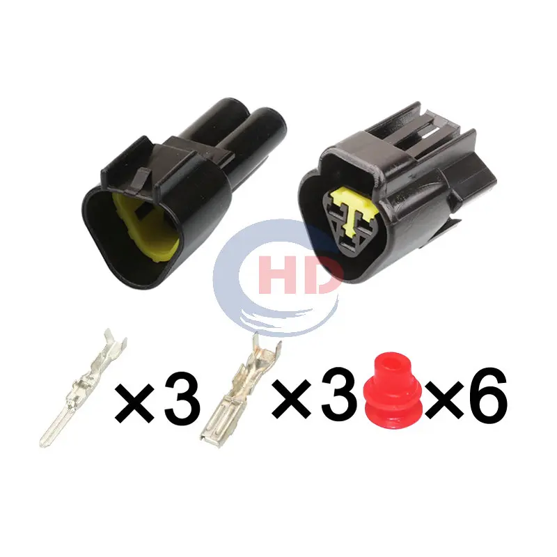 

1-20 sets 3Pin Starter Male Female Waterproof Docking Cable Connector Socket FW-C-3M-B FW-C-3F-B