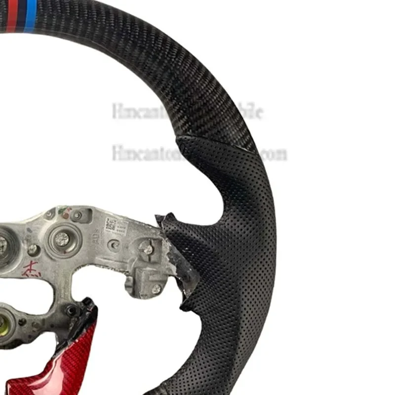شعبية بالجملة حار بيع الجملة الجلود ألياف الكربون مجداف عجلة القيادة لعجلة قيادة السيارة LAFESTA #5