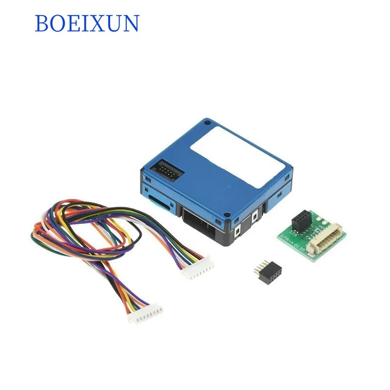 

PMSA003 Лазерный датчик пыли PM2.5 A003 Высокоточный лазерный датчик концентрации пыли Цифровые частицы пыли A003 с кабелем