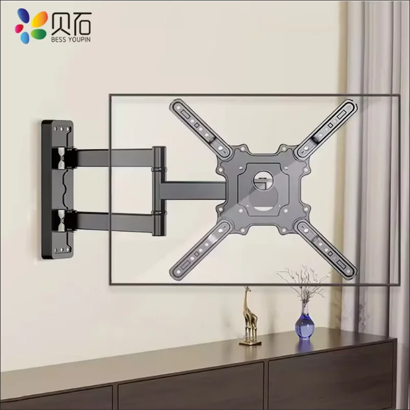 BEISHI Universal Adjustable TV Wall Mount Bracket Motion Rotated Tilts TV Holder Expansion Bracket For 6-55 Inch LED LCD Screen