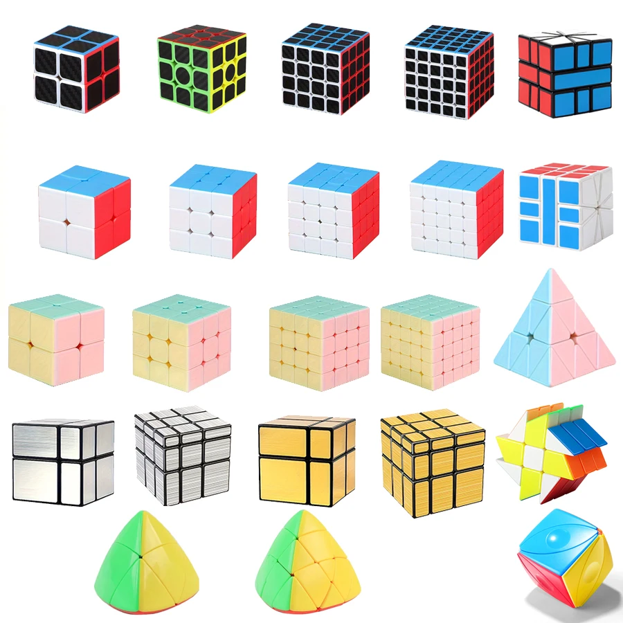 Magic Cube, Mirror Magic Cube, Special Shape Magic Cube, Mastermorphix Cube, Windmill Magic Cube 2x3, Magic Cube SQ-1, Magic Eye