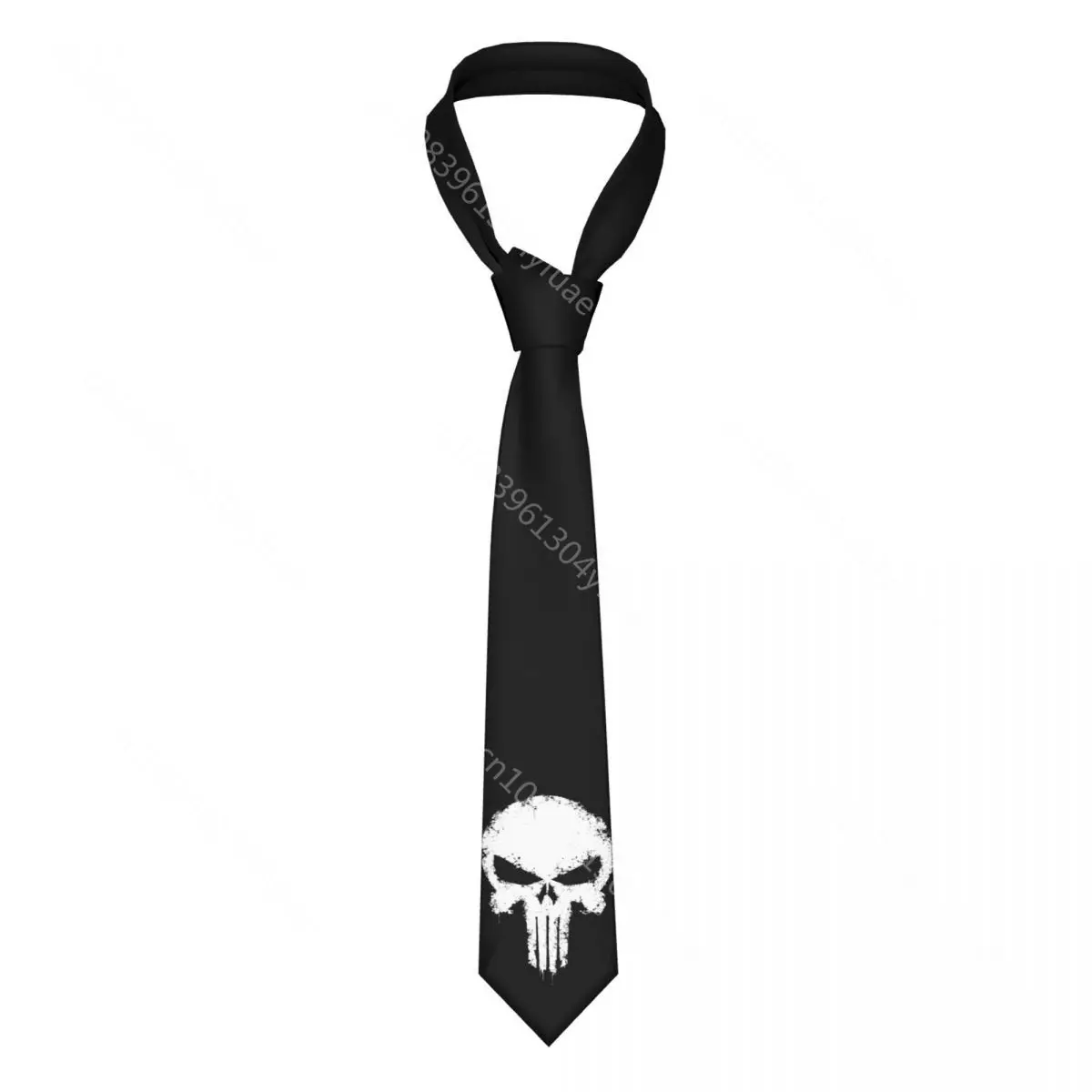 Corbatas de calavera para hombres y mujeres, corbata de poliéster de 8 cm para hombres, trajes estrechos de seda, accesorios, Cosplay de boda