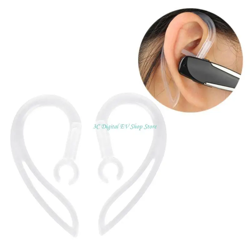 

E74D Universal 5mm Flexible Earpiece Clamp Bluetooth-compatible Silicone Earphones