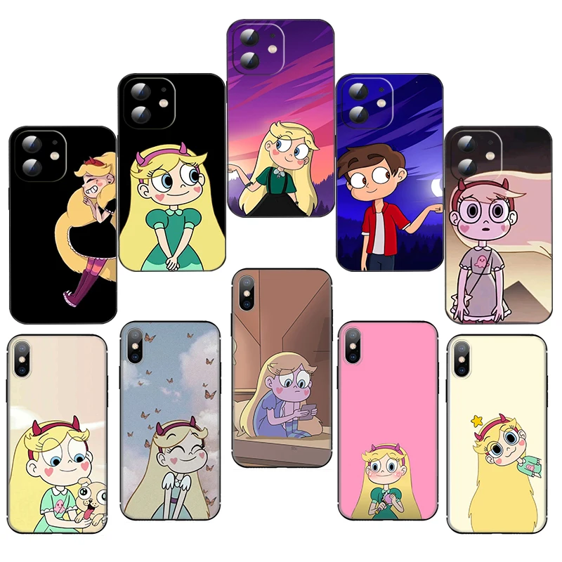 

GH15 Starrr Star Butterfly Soft Silicone Case for iPhone X XS XR Pro Max 8 7 6 6s Plus SE Cover