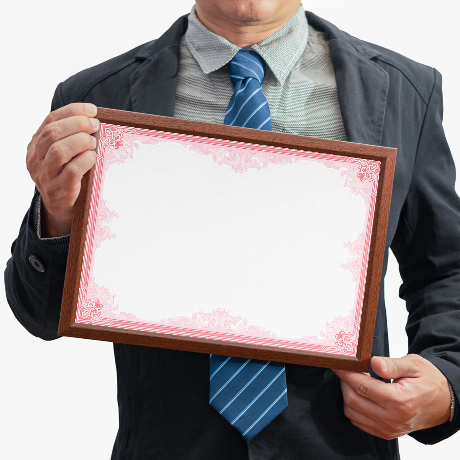 10 fogli di carta interna per certificati, lavorazione squisita per premi accademici di fine anno, certificato stampabile e carta per diploma