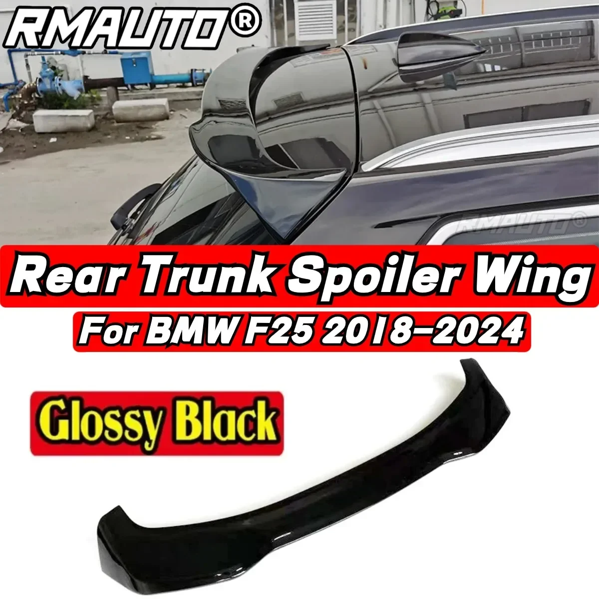 For BMW X3 F25 2010 2011 2012 2013 2014 2015 2016 2017 Rear Spoiler Wing Body Kit  BMW F25 Car Rear Roof Spoiler Car Accessories