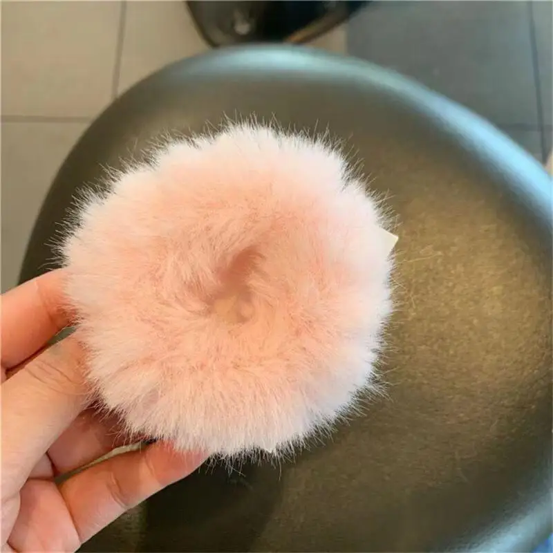 Cartoon Hair Tie Soft And Warm Fluffy Cartoon Hair Rope Fashionable Hair Accessories Soft Hair Tie Safe Fixation Plush Hair Rope