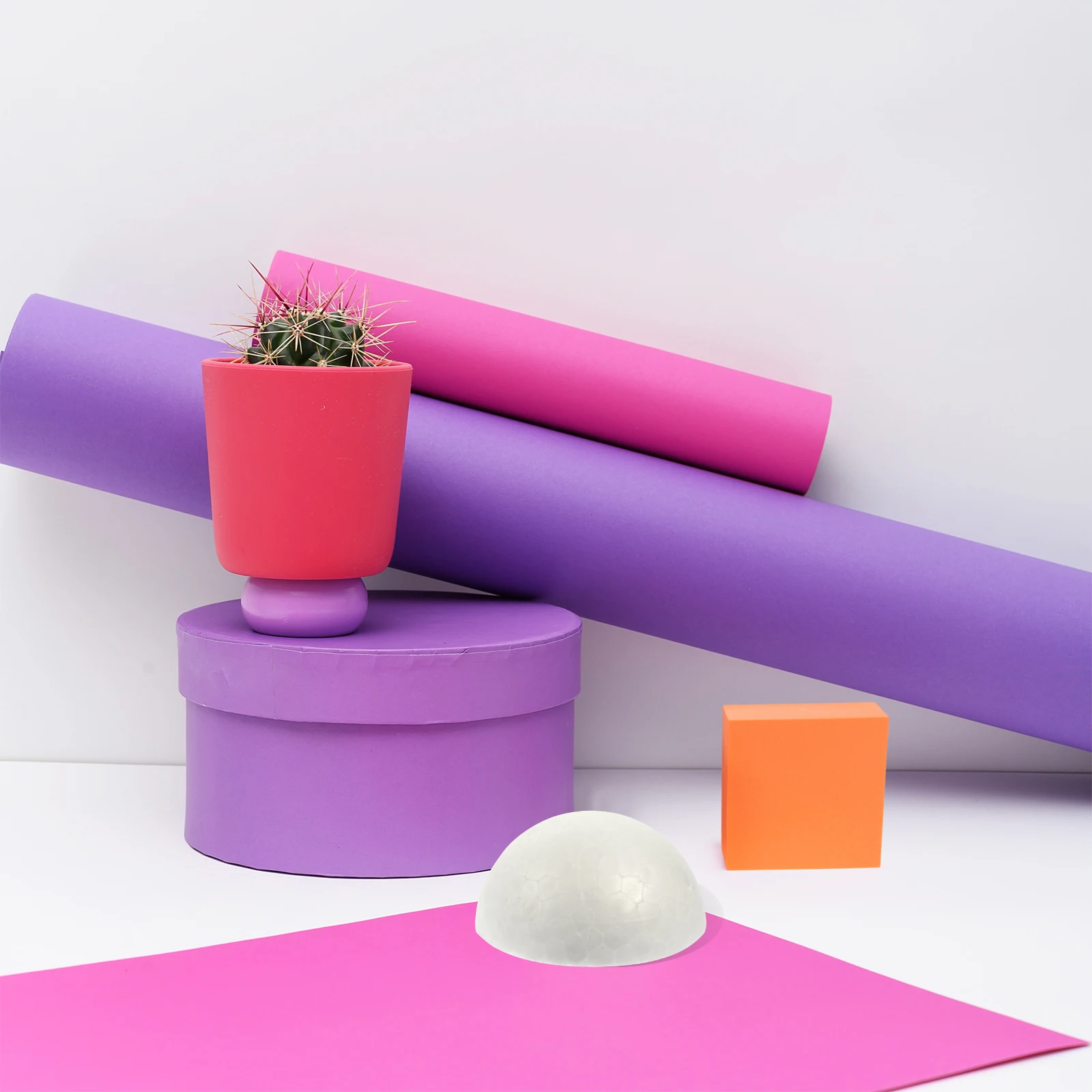 

30Pcs Foam Balls Semicircular White DIY Craft Decorations for Wedding Party Christmas Ornaments Kids DIY Accessory Handmade