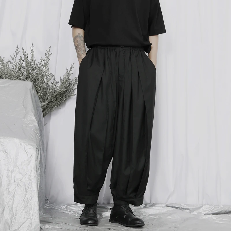 

Men's Wide Leg Pants Spring And Autumn New Casual Pants Men's Suit Wide Leg Pants Japanese Long Pants