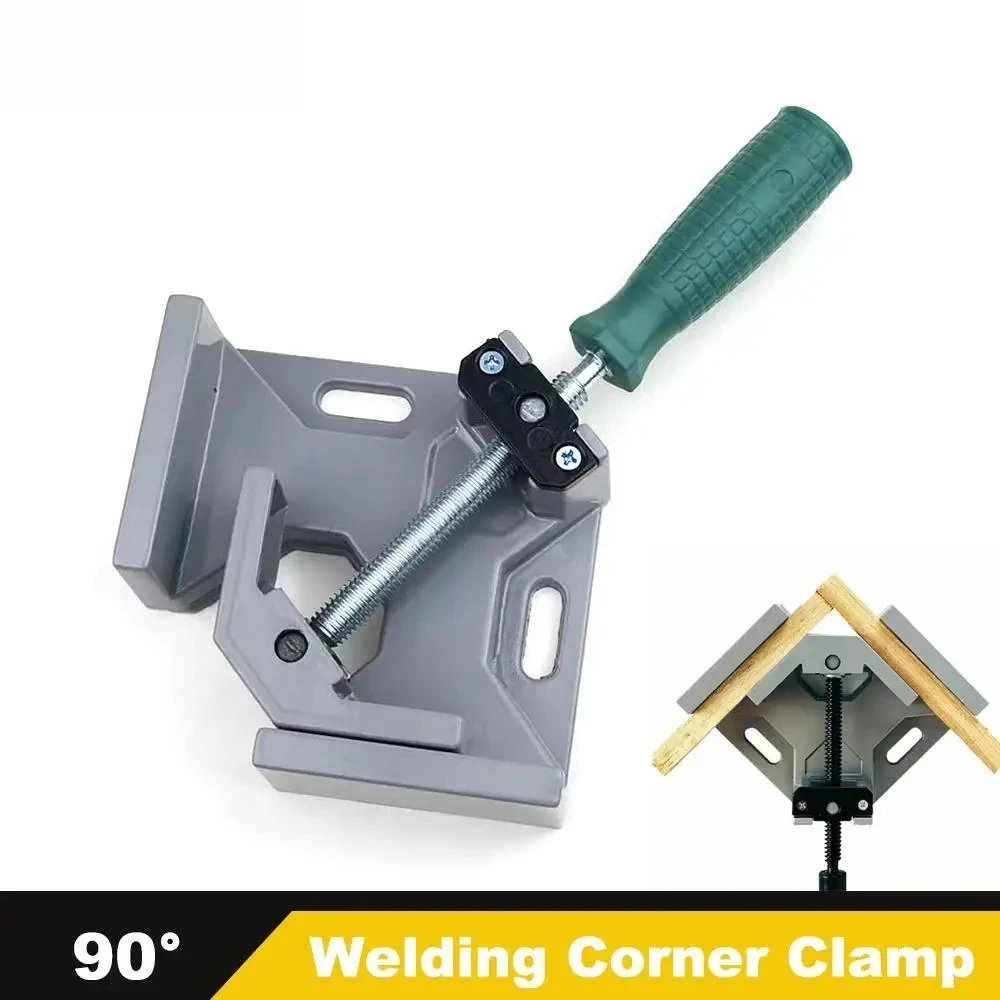 

Right Angle Clamp Picture Frame Corner Clamp with Adjustable Aluminum Alloy Swing Jaw Quick Grip Bar Clamps Woodworking Tool
