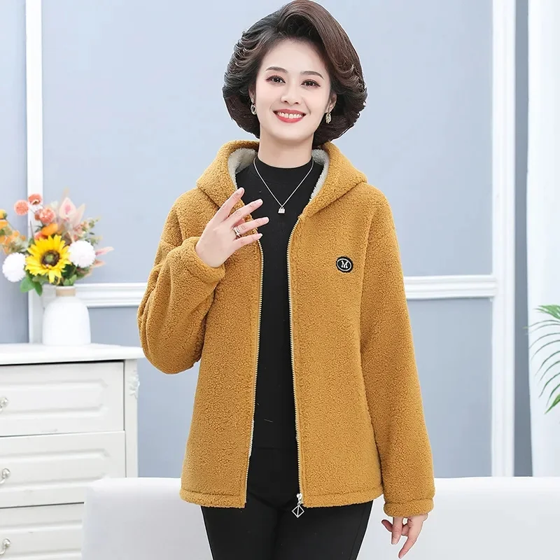 

2025 Lady Large Size 5XL Parkas Tops Korean Women Long Sleeves Polar Fleece Outwear Autumn Winter Femme Hooded Down Cotton Coat