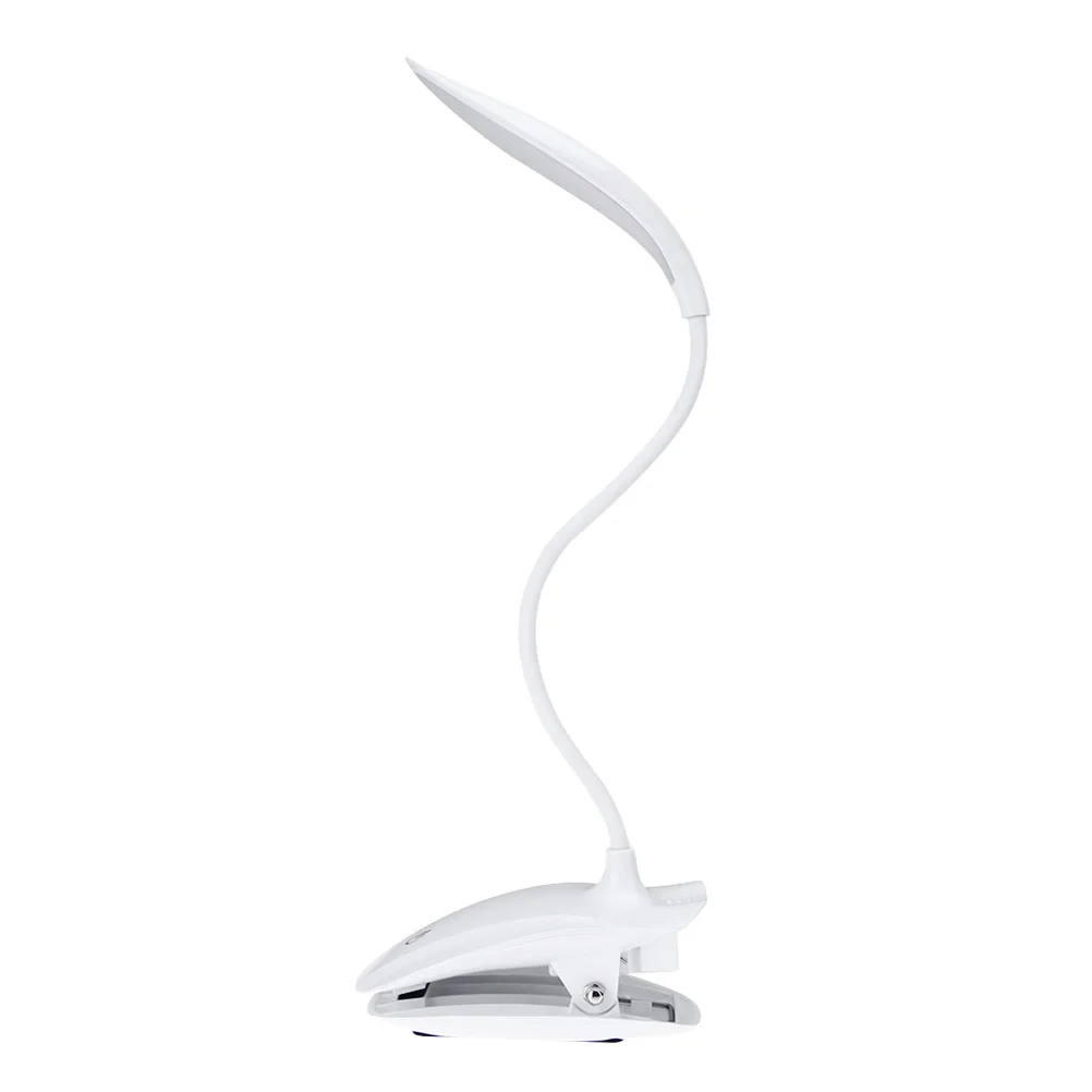 

Rechargeable 16 LED Clip-on Desk Lamp Eye Protection Flexible Gooseneck Reading Light for Study Bedside Lamp Clip on Light