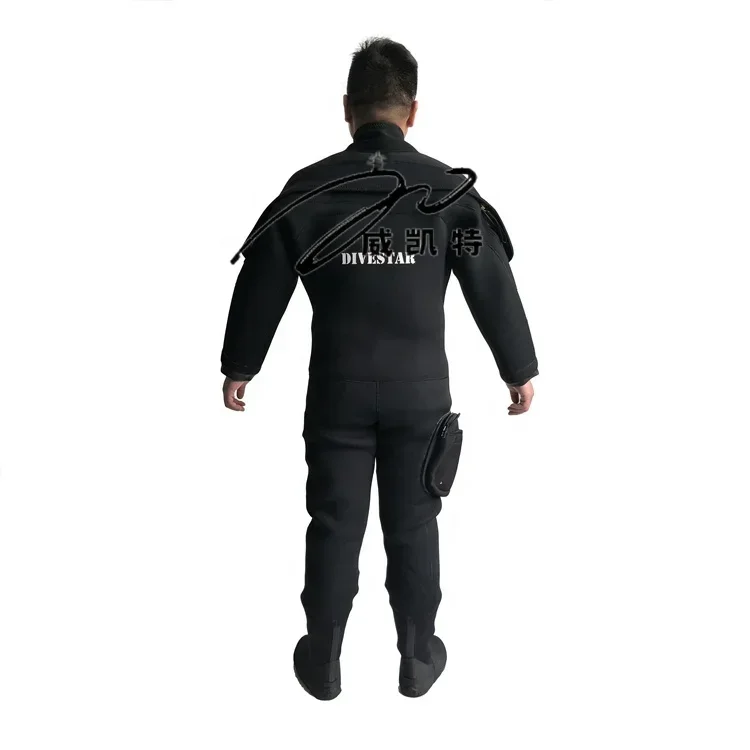 Drysuit Waterproof chloroprene rubber dry, cold resistant, warm, heavy-duty underwater full dry diving suit