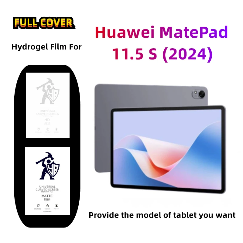 

2 шт. матовая Гидрогелевая пленка для Huawei MatePad 11,5 S(2024), HD защитная пленка для MatePad 11,5 S(2024), матовая защитная пленка