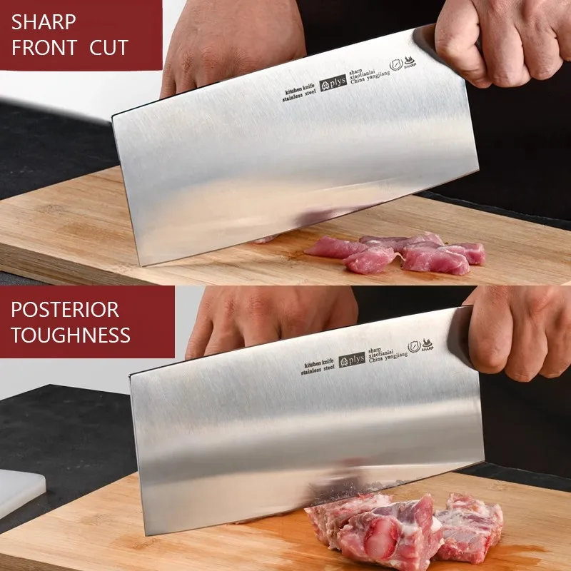 Slicing Knife Stainless Steel Household Meat Cleaver Sharp Chopping Knife Chef Knife High Hardness All Steel Multifunctional view 5