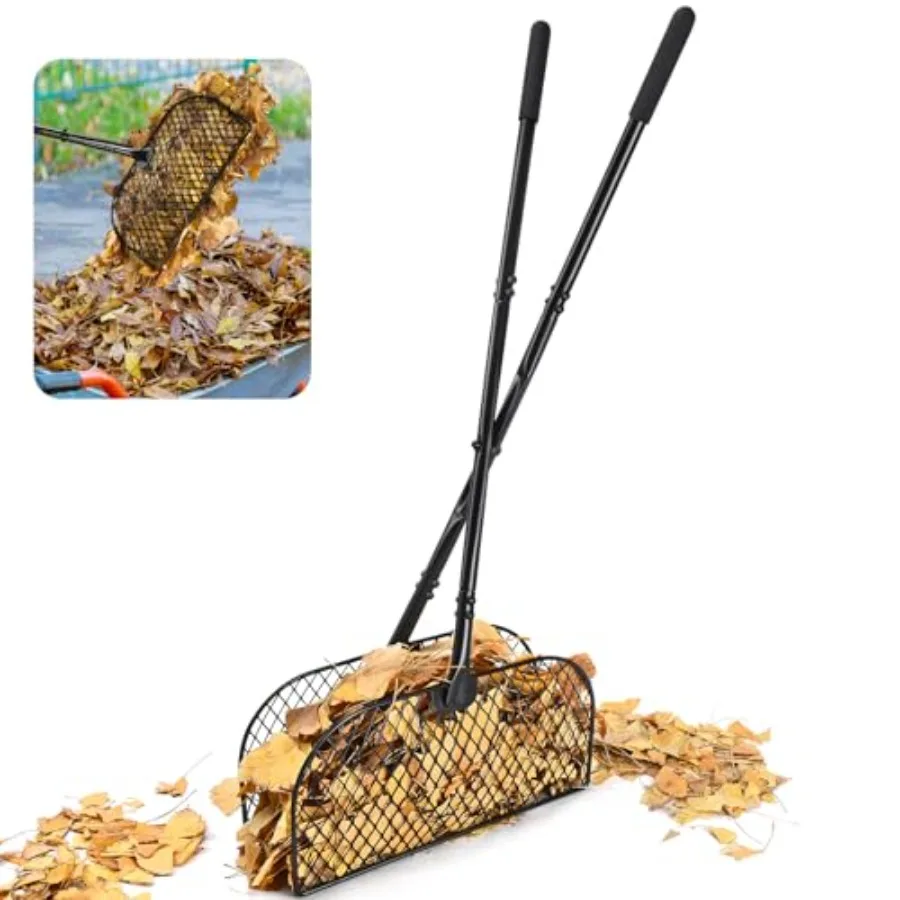 

Leaf Grabber with Long Handle, Lightweight Metal Leaves s, Leaf Collector for Gardening, Leaf and Grass Picker Upper, Efficient