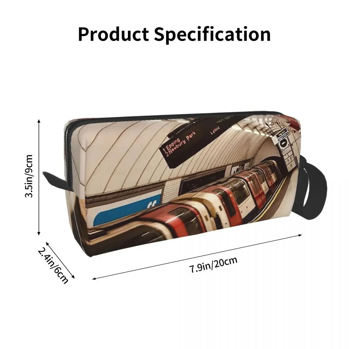 London Under Ground Station Pencil Cases Big Capacity Pen Bags Pen Box Pencil Pouch For Boy Girls Students Stationery Makeup Bag