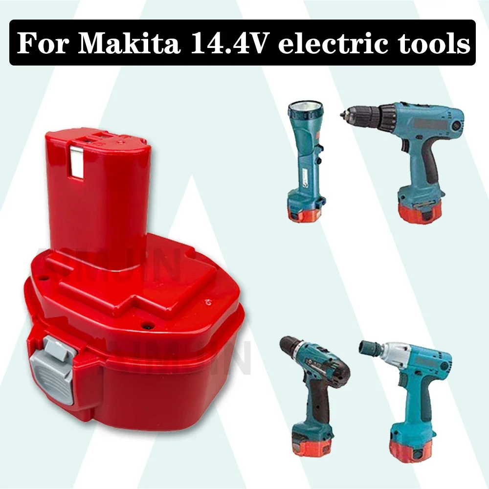 Batería de repuesto para Makita PA14, 14,4 V, 4,8 Ah, 1422, 1433, 1420, 192600-1, 6281D, 6280D, 6337D