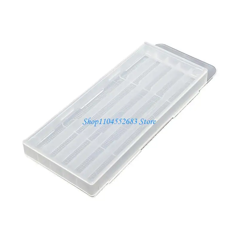 

Y6GD Thickened Plastic Drill Bit Holder with Compartments and Hanging Hook Feature for Quick Access and