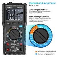 MESTEK DM100C Digital Multimeter 10000 Count Auto Range Analog Bar Graph AC/DC Voltage Ammeter Current True-RMS Ohm Multimetro