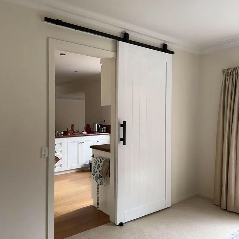 

Modern Design Bi Fold Sliding Folding Barn Door Waterproof No-Assembly Solid Wood Interior Kitchen Doors