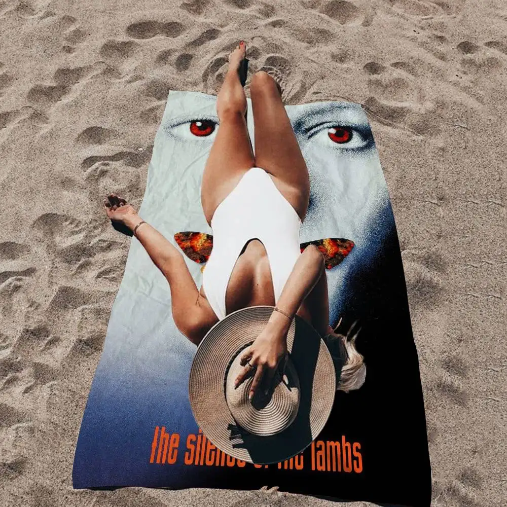 Classic Movies The Silence Of The Lambs Movie Bath Towel Microfiber Soft Water Absorbing Breathable Girl Kids Decorative Beach