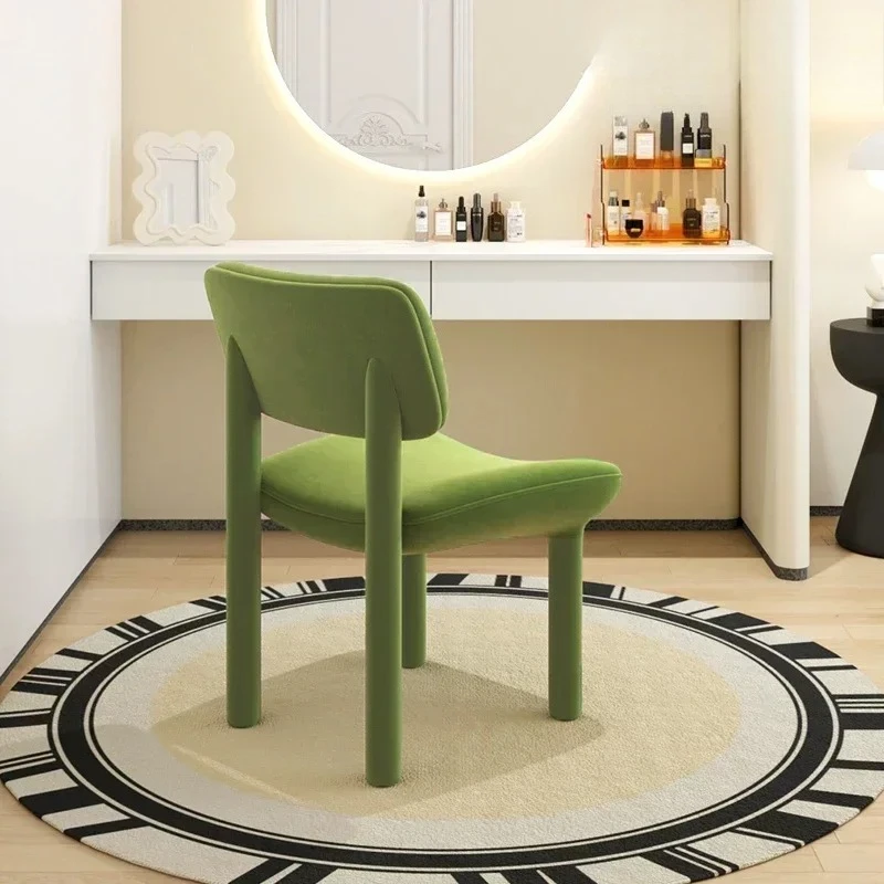 

Интернет-кресло для макияжа знаменитостей, кремовый стиль, дизайнерское домашнее кресло, светлый роскошный комод для спальни, простой маникюрный стул