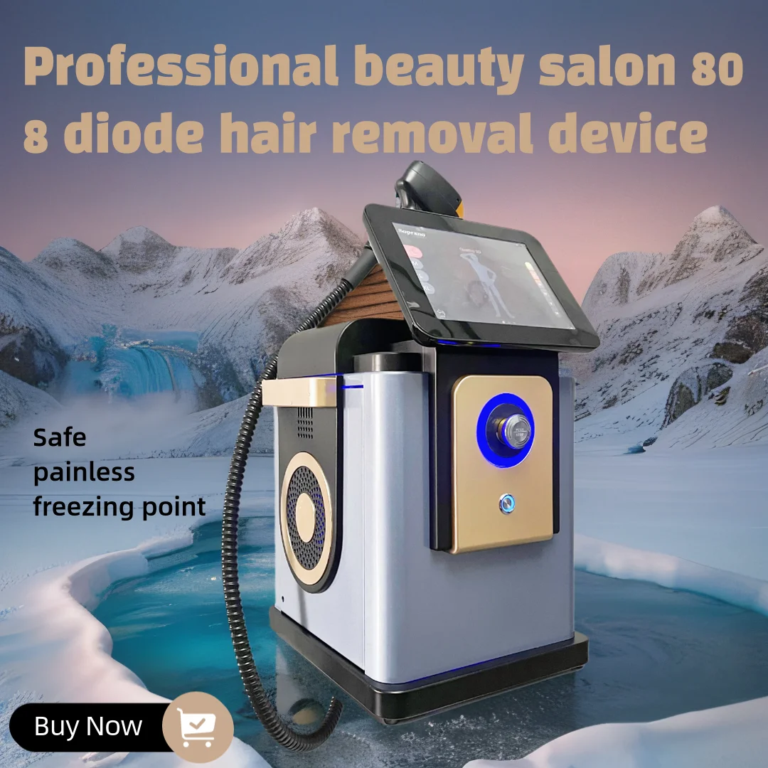

2025 NEW Soprano Laser Ice Platinum Cooling System Skin Care 808nm Diode Laser Hair Removal Machine -Wave 3000W 4000W