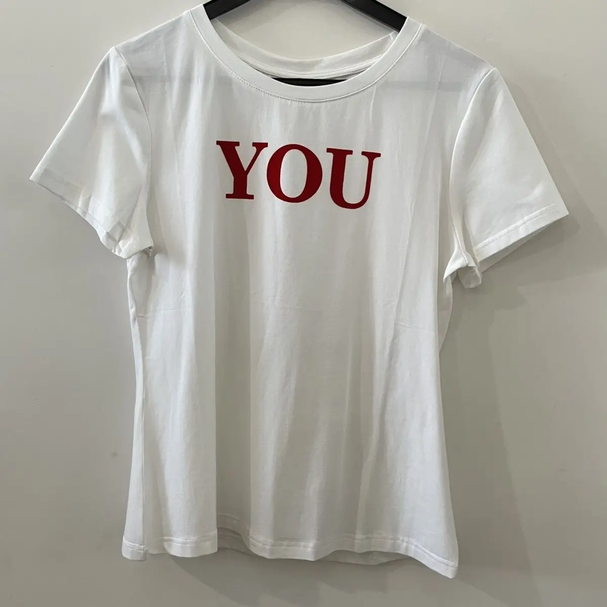 

Футболка с короткими рукавами и буквенным принтом для похудения, свободный и повседневный топ с круглым вырезом для женщин летом