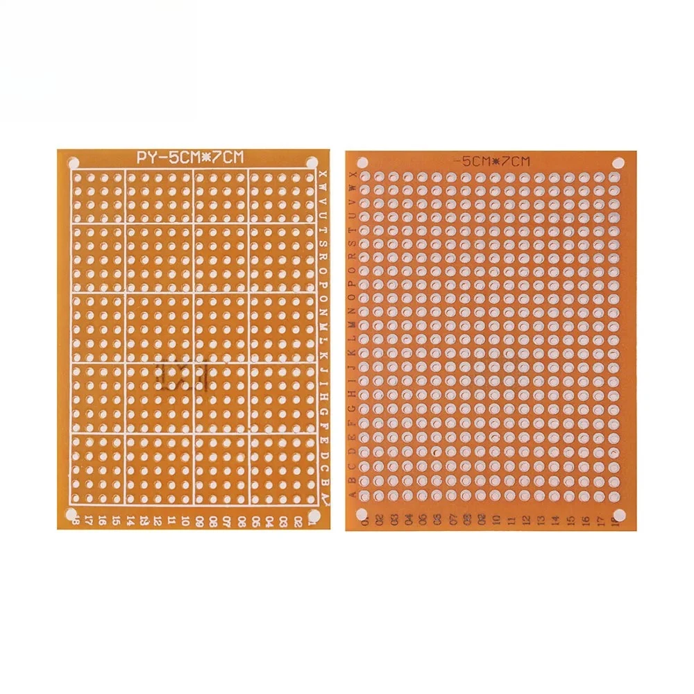 5/10pcs Universal PCB Board Kit 5x7cm 7x9cm Yellow Single Sided Printed Circuit Board for Arduino DIY & Electronic Experiments