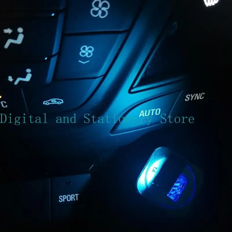 Y1UB Mini USB LED RGB Umgebungsleuchte Helligkeit einstellbare 8 Farbveränderliche Lampe