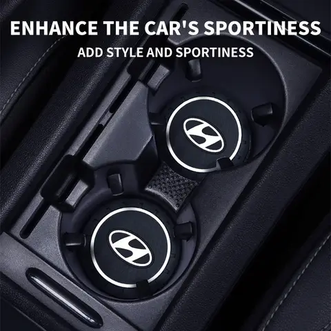 1/2Pcs Für Hyundai Tucson Accent Elantra Santa fe ix25 ix35 Auto Auto Wasser Tasse Slot Nicht-Slip matte Wasser Tasse Flasche Halter Matte