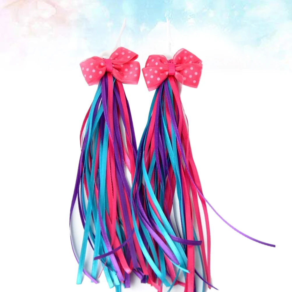 

Ribbon Grips Streamers for Bike Handles Colorful Scooter Decoration Handlebar Tassels Decorate
