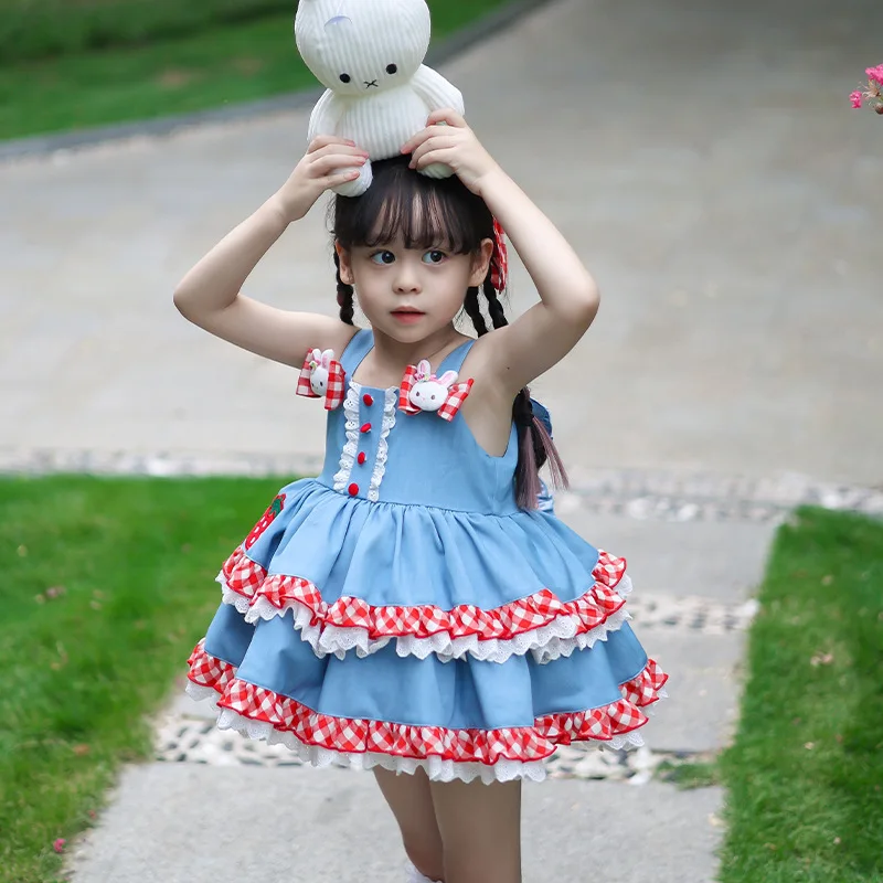 Baby Stylish Lolita Princess Dress Fashionable Girl's Fluffy Skirt Summer Style Children's Dress