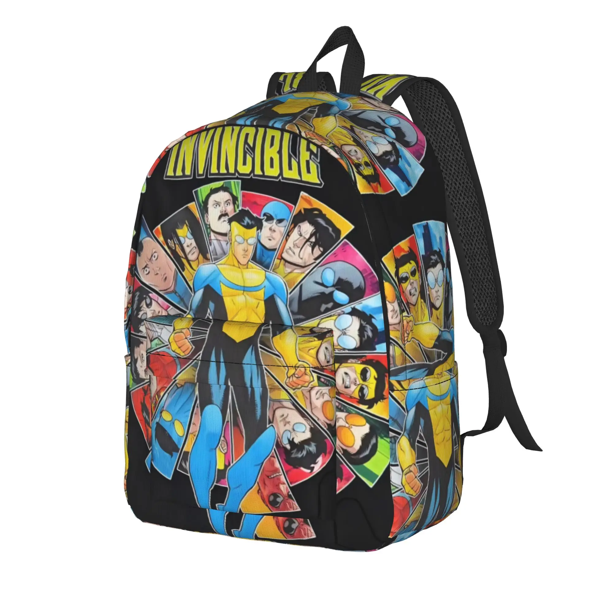 Invincibles Comic Fashion Backpack Sports Student Hiking Travel  Daypack for Men Women Laptop Shoulder Bag