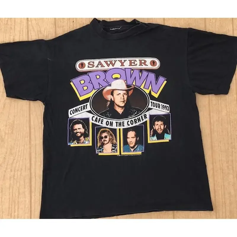 Sawyer Brown 1993 Cafe On The Corner Concert All Size Men'S T Shirt