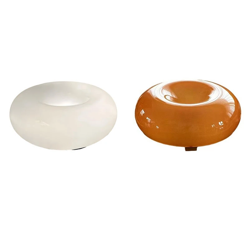 LED Donut Table Lamp USB Charging Bedroom Table Lamp Atmosphere Decorative Table Lamp White