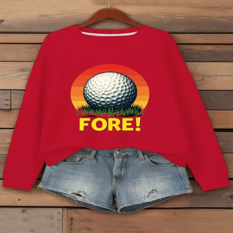 

Зима-Осень, женская одежда больших размеров, женский свитшот большого размера, мультяшный художественный дизайн, модная ткань для гольфа с графикой из чистого хлопка