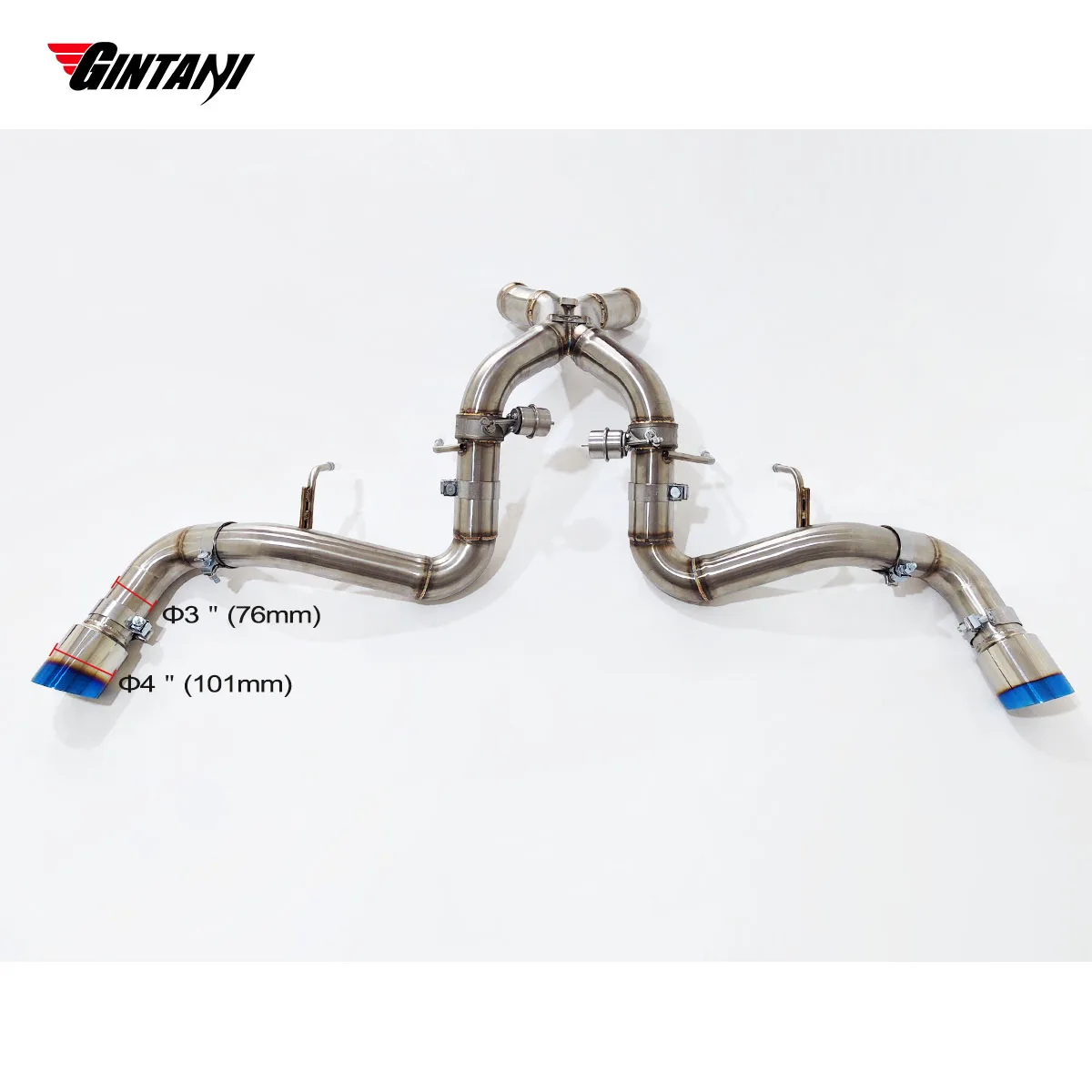 

GINTANI For 2013+Mclaren 540c 570 S/GT 3.8T performance Stainless steel Valve Exhaust