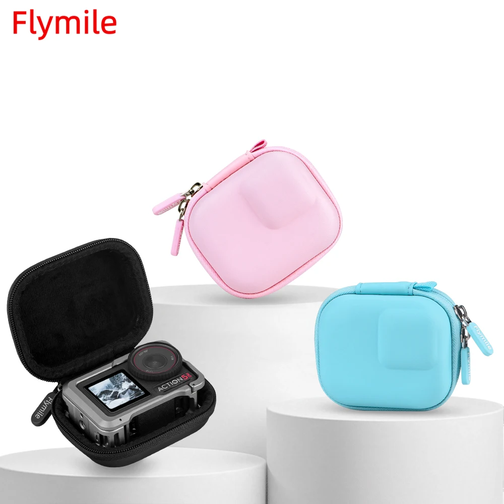 

Flymile Mini Bag for DJI Osmo Action 5 Pro Cage Storage Case Half Open Quick Release Carrying Case Accessories