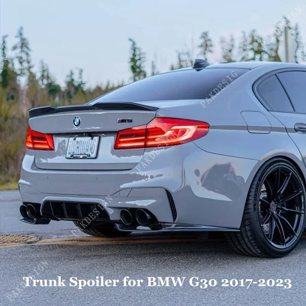 Trunk Spoiler For BMW 5 Series G30 F90 M5 520i 530i 540i M550i M550d Rear Spoiler Tail Wing Bodykits Diffuer Tuning 2017-2023