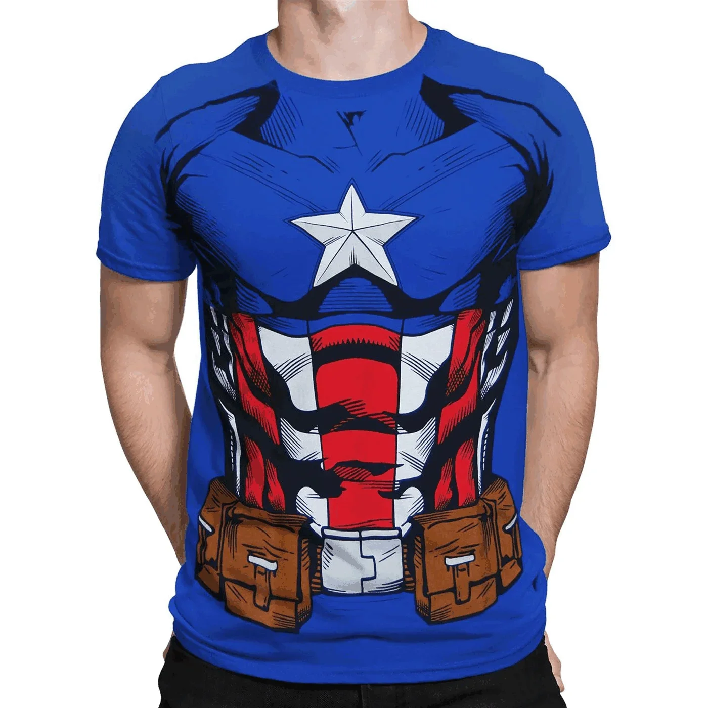 Neuer Sommer Wunder Film Held Hulk Kapitän Amerika Iron Man Boy T-Shirt Kinder/Erwachsene 3D-Druck Lässig Kreative Kurzarm