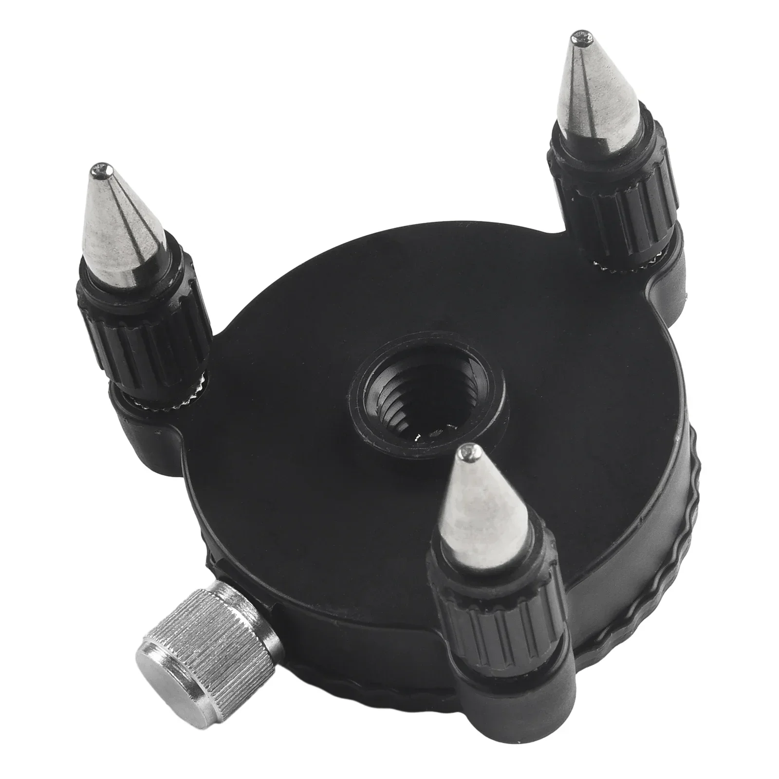 Imagem -06 - Adaptador Baixo Nivelado do Medidor com Tripé 14 Nível de Relação Suporte Fino do Ajuste Rotação de 360 Graus 1pc