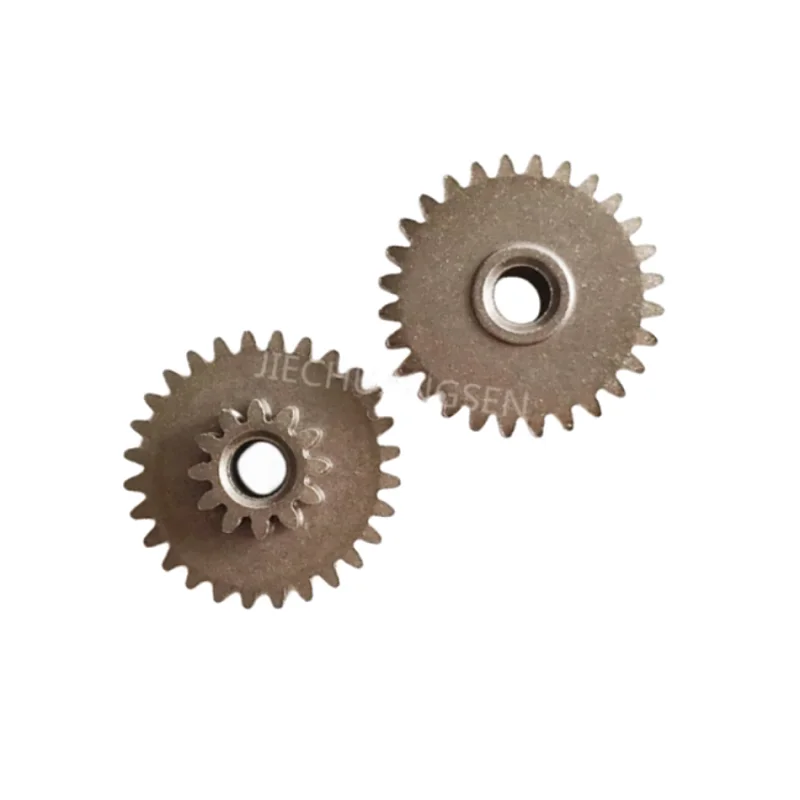 Metalen Dual Gear 0.5 Modulus 12 Tanden 28 Tanden 3Mm Gatdiameter 0.5 M 12 T + 28 T Variabele Snelheid Reducer Versnelling