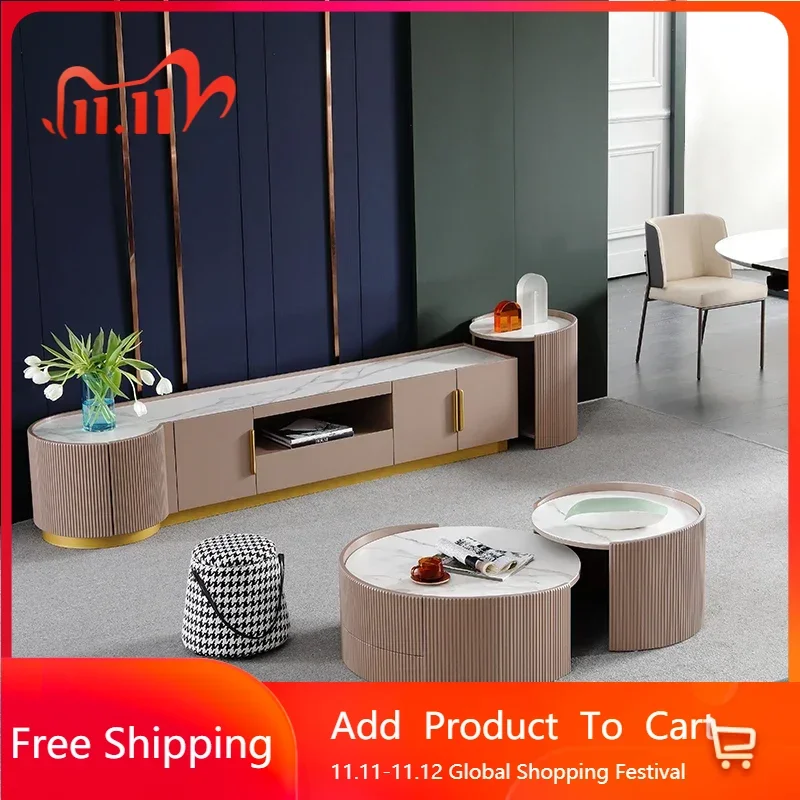 

Органайзер из скандинавского дерева, набор мебели для гостиной, легкий роскошный напольный журнальный столик, подставка для телевизора, полки, Suporte Para TV, мебель для отеля