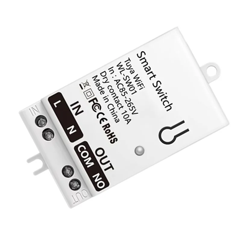 

B04B-2X Tuya Smart Wifi Dry Contact Switch Module 10A Home Universal DIY Breaker Relay Work With Smart Life Alexa AC 85-265V