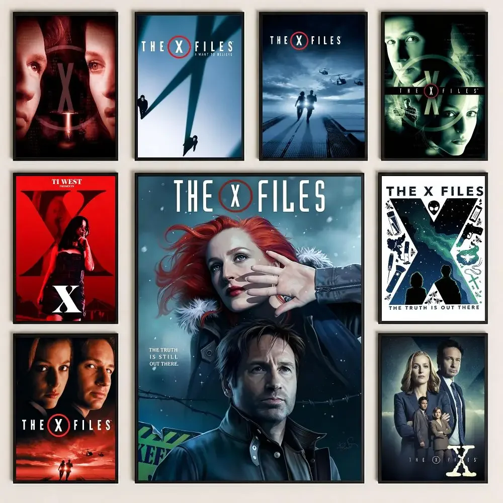 series The X‑Files Poster Poster HD Printing Cozy and Warm Style for Home Decor for Bedrooms Cafes Gift Giving