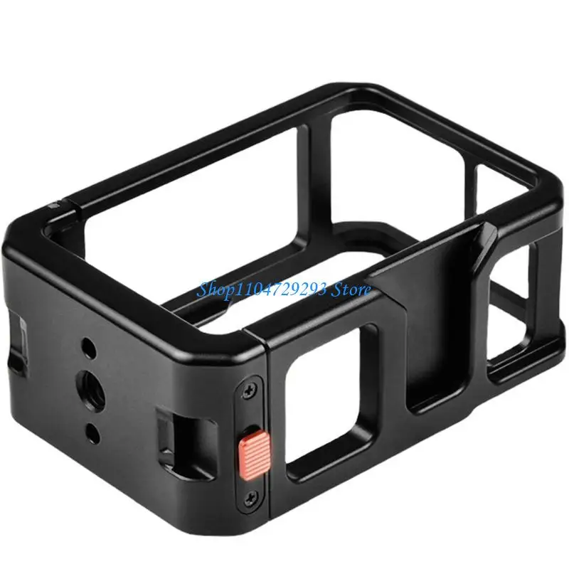 

Y2GD Metal Protective Frame Cage Rabbits Cage Bezel with Adapter for Action 3/4/5 Sports Camera Accessories Metal Rabbits Cage
